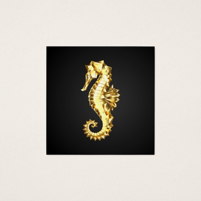 Hippocampe Polygonal Or (Devant)