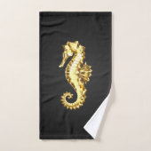 Hippocampe Polygonal Or (Serviette à main)