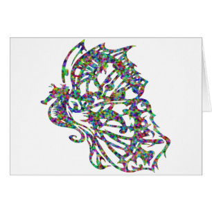 Hippocampe tribal de papillon de tatouage