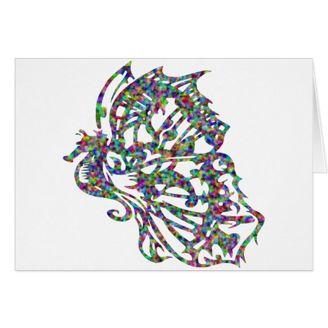 Hippocampe tribal de papillon de tatouage (Devant horizontal)