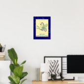 Hippocampus Grieks Zee Paard Kunst Poster (Thuiskantoor)