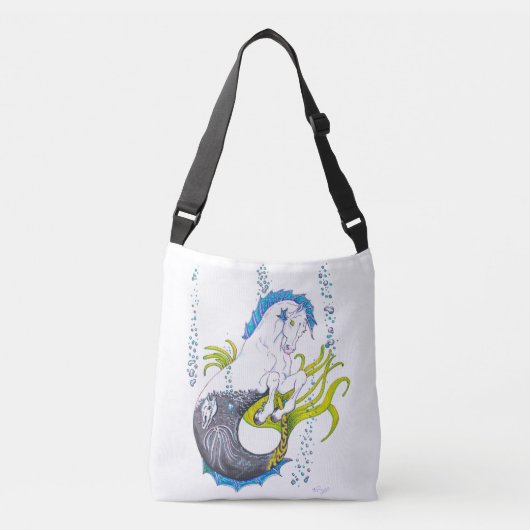 Hippocampus (schedel) crossbody tas (Voorkant)