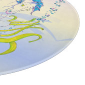 Hippocampus (schedel) met blauw/paars/beige) snijplank (Hoek)