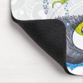 Hippocampus (schedel) met grijs hart muismat (Hoek)