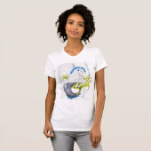 Hippocampus (schedel) met grijs hart t-shirt (Voorkant volledig)
