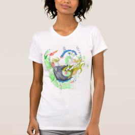 Hippocampus (schedel) onder het Zee T-shirt