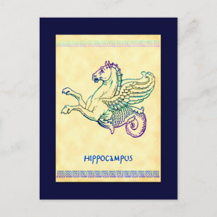 Hippocampus Zee Horse  Art Briefkaart
