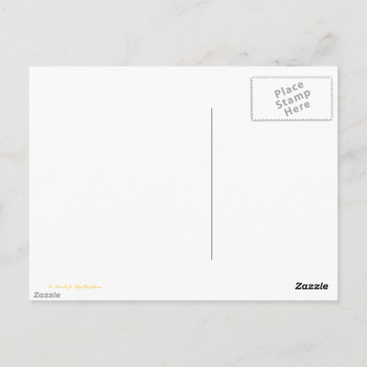 Hippocampus Zee Paard Kunst Briefkaart (Achterkant)