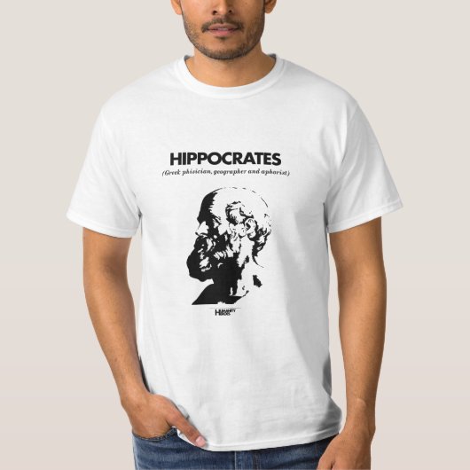 Hippocrates white T-shirt (Voorkant)