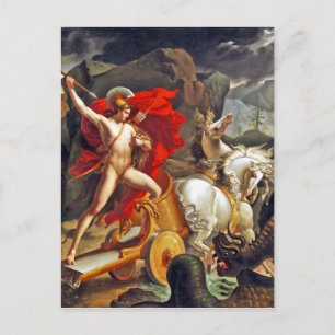 Hippolytus en Zee monster van Bordier du Bignon Briefkaart