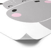 Hippopotame Art Mural pour la Nurserie (Coin)