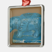 Hippopotame bleu avec la décoration noire (Gauche)
