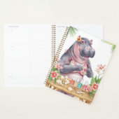 Hippopotame de Spa de Plage en Manucure de Bikini  (Devant avec enveloppe)