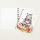 Hippopotame en bikini Manucure Beauté côtière spa (Devant avec enveloppe)