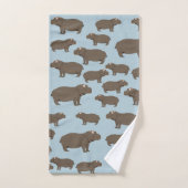 Hippopotame Hippo Motif (Serviette à main)