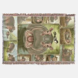 Hippopotame joueur & couverture d'oiseau 13 Hippo