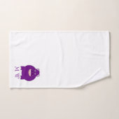 Hippopotame Monogrammé Design (Serviette à main)