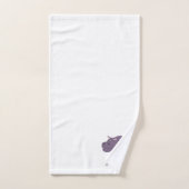 Hippopotame Monogrammé Design (Serviette à main)