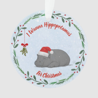 « Hippopotame pour Noël, c'est mon rêve » réglable