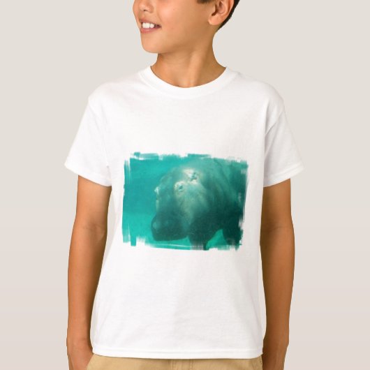 Hippopotame sous le T-shirt de la jeunesse de (Devant)