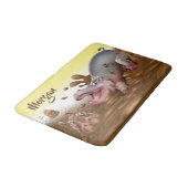 Hippopotames boueux moyens de tapis de bain (Angle)