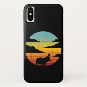 Hippopotamus 60s 70s Hippo Hippo Lover iPhone X Hoesje