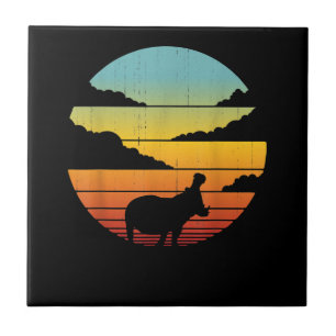 Hippopotamus 60s 70s Hippo   Hippo Lover Tegeltje