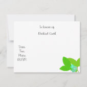 Hippopotamus Baby shower Kaart (Achterkant)