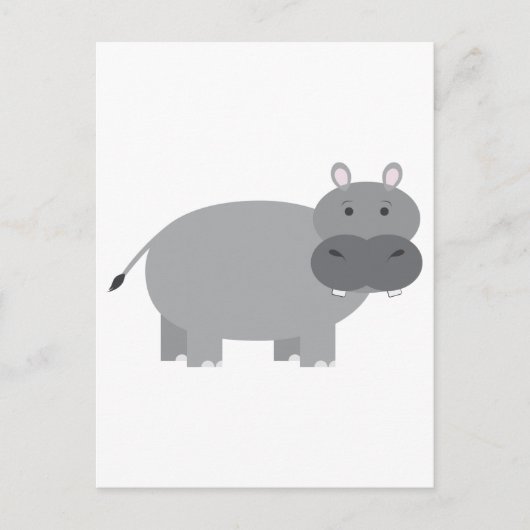 Hippopotamus Briefkaart (Voorkant)