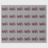 Hippopotamus Cadeaupapier (Vlak)