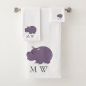 Hippopotamus Design Monogrammed (En situation)