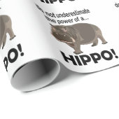 Hippopotamus Dier Grappig Hippo Cadeaupapier (Rol Hoek)