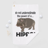 Hippopotamus Dier Grappig Hippo Golfhanddoek (Insitu)