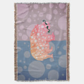 Hippopotamus en Stippen Deken (Voorkant Verticaal)