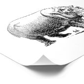 Hippopotamus Foto Afdruk (Hoek)