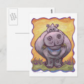 Hippopotamus Gifts & Accessoires Briefkaart (Voorkant / Achterkant)