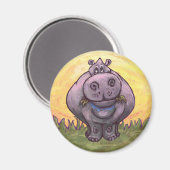Hippopotamus Gifts & Accessoires Magneet (Voorkant / Achterkant)