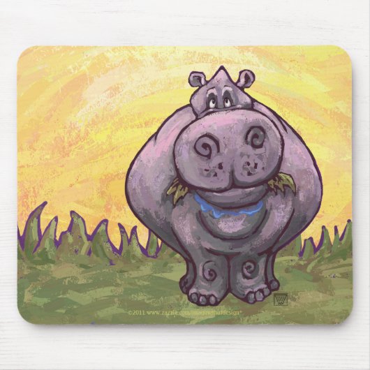Hippopotamus Gifts & Accessoires Muismat (Voorkant)