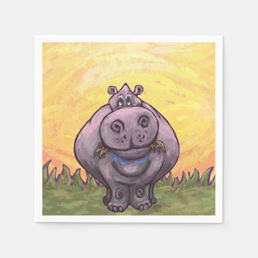 Hippopotamus Gifts & Accessoires Servetten (Voorkant)