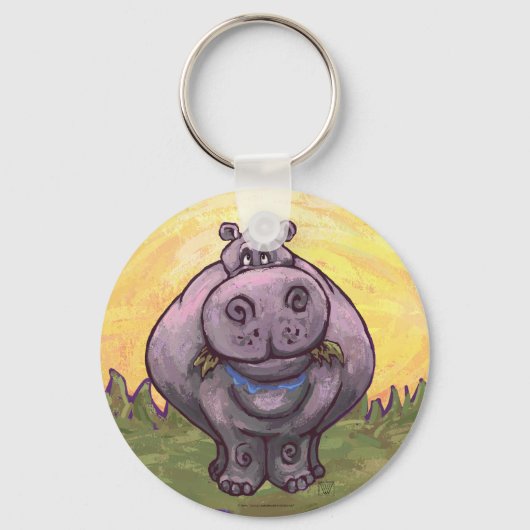 Hippopotamus Gifts & Accessoires Sleutelhanger (Voorkant)