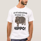 Hippopotamus Grappig Hippo T-shirt (Voorkant)