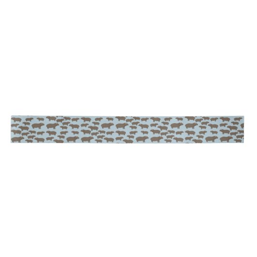 Hippopotamus Hippo Pattern Lint (Voorkant)