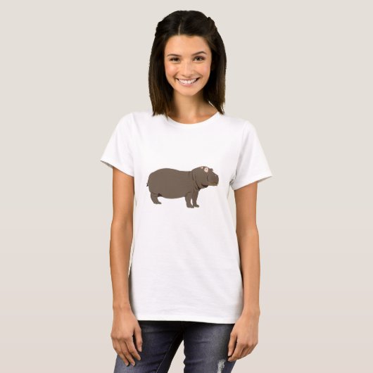 Hippopotamus Hippo T-shirt (Voorkant volledig)