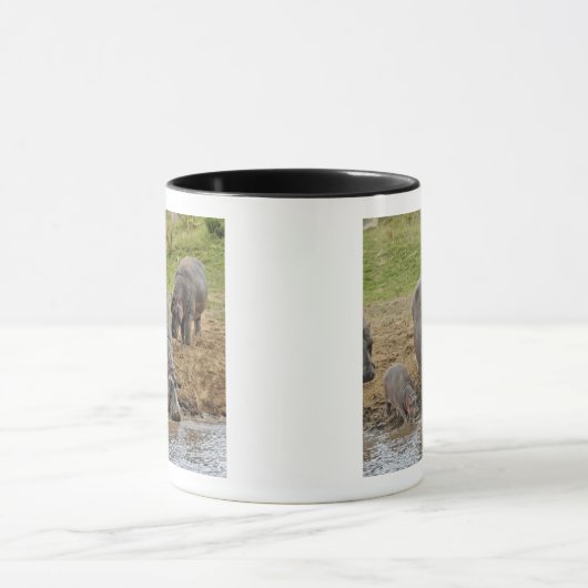 Hippopotamus, Hippopotamus amphibius, Serengeti Mok (Midden)