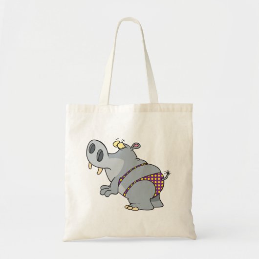 Hippopotamus in een Bikini Tote Bag (Voorkant)