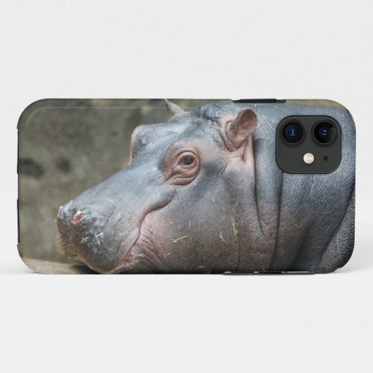 Hippopotamus iPhone case (Achterkant (horizontaal))