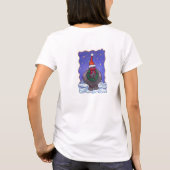 Hippopotamus Kerstmis T-shirt (Achterkant)
