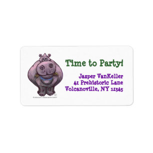 Hippopotamus Party Center Etiket