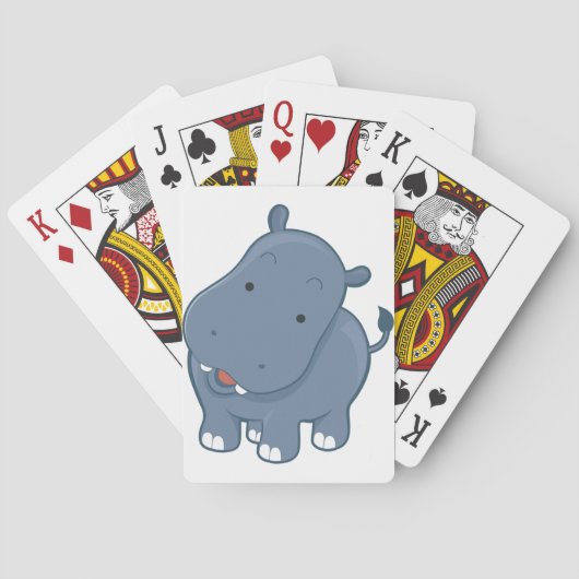 Hippopotamus Pokerkaarten (Achterkant)