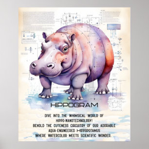 Hippopotamus Poster